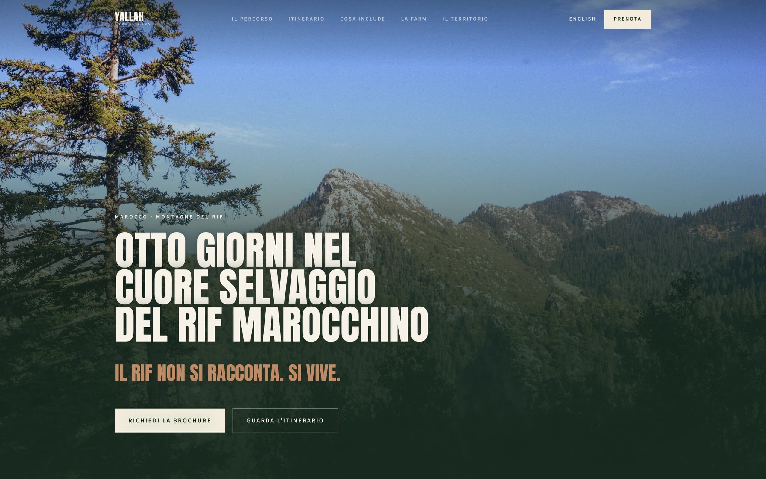 Yallah Expeditions — anteprima del sito live